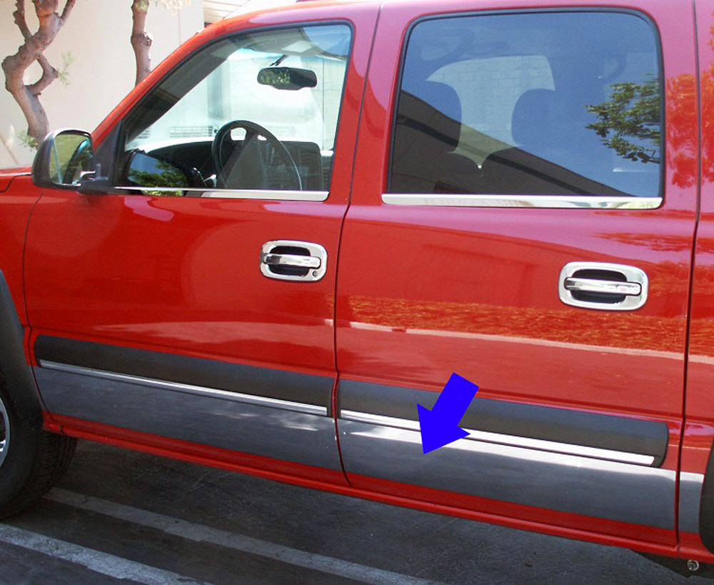 TYGER For 20072013 Chevy Silverado Crew Cab 5.8' Bed Rocker Panel Trim