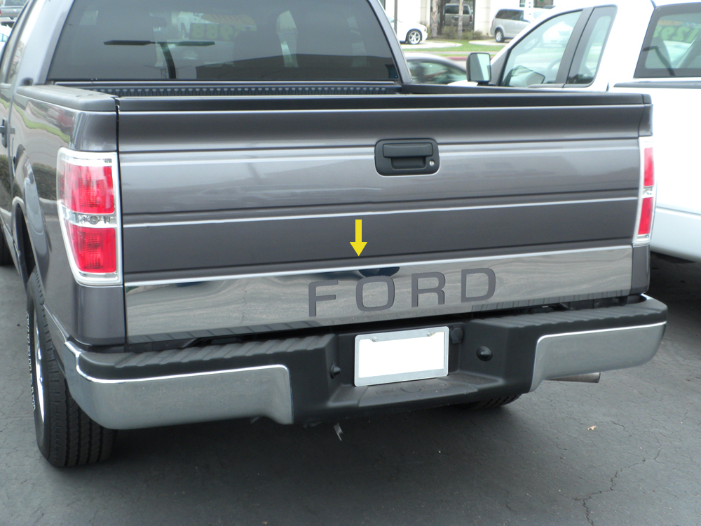 TYGER For 042014 F150 Tailgate Overlay Trim With FORD Molding Accent 6