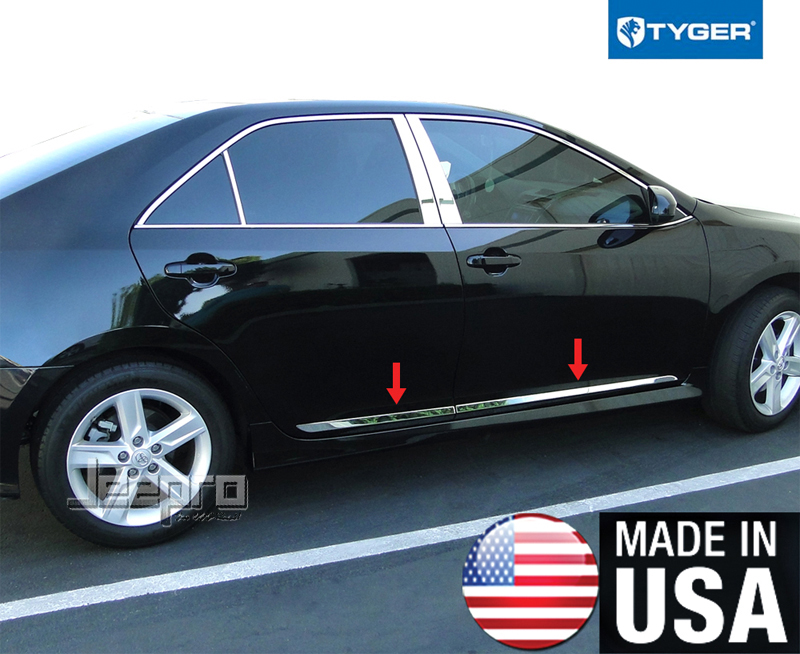 TYGER Fits 20122014 Toyota Camry Accent Side Molding Body Trim 1 1/2'' Wide 4PC eBay