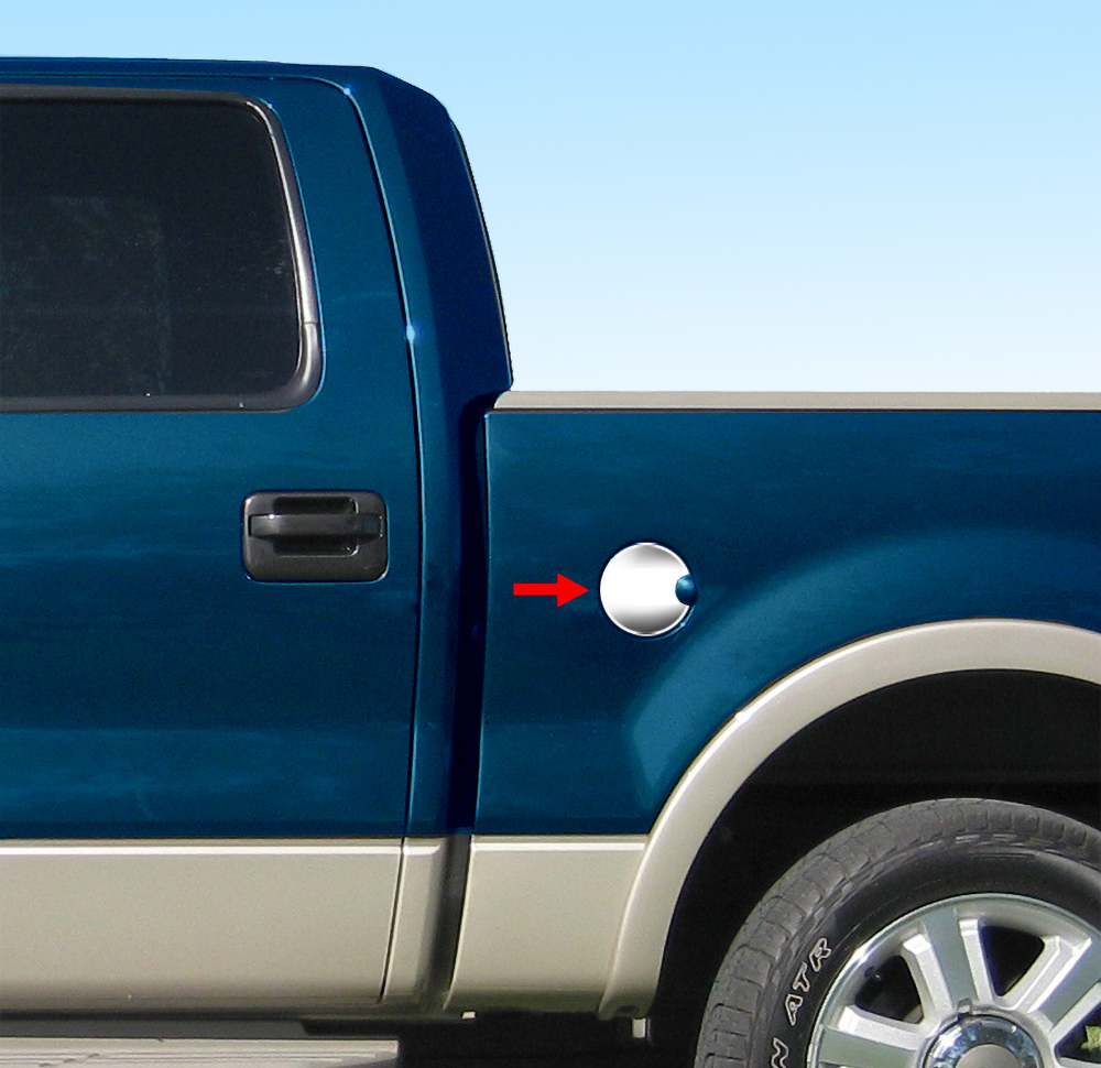 TYGER For 04-08 Ford F150/Van Gas Cap Chrome Stainless Steel Fuel Cover