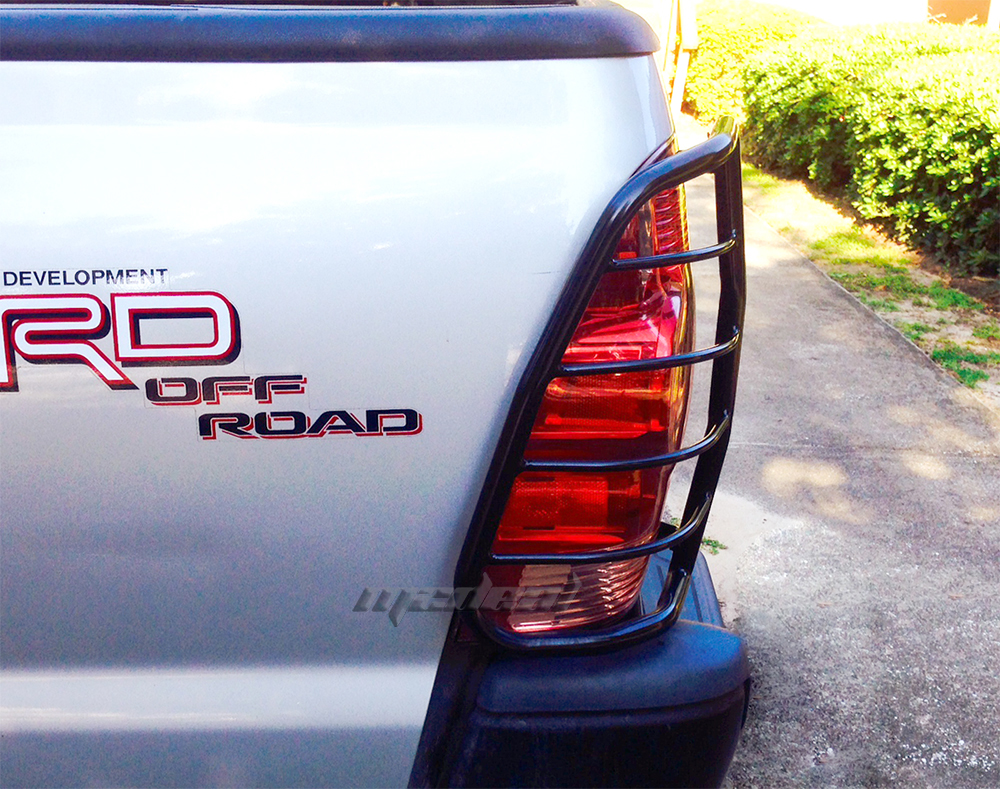 Premium 2pc Black Tail Light Guards Fit 20052015 Toyota eBay